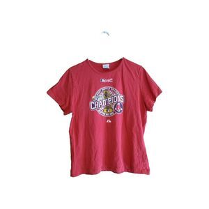 Boston Red Sox 2007 World Series Champions Majestic Women's T-Shirt Size Large